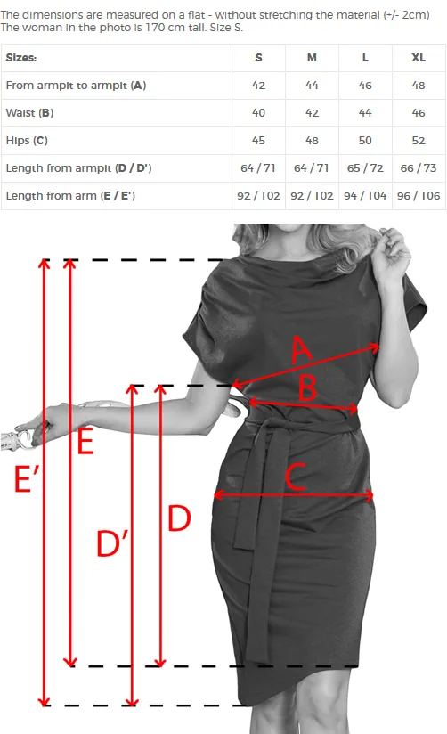 Rochie bleu cu fustă asimetrică și centură – fotografia 9